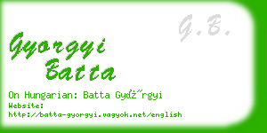 gyorgyi batta business card